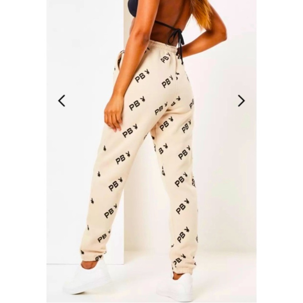 Playboy x Missguided Stone Repeat Print Joggers